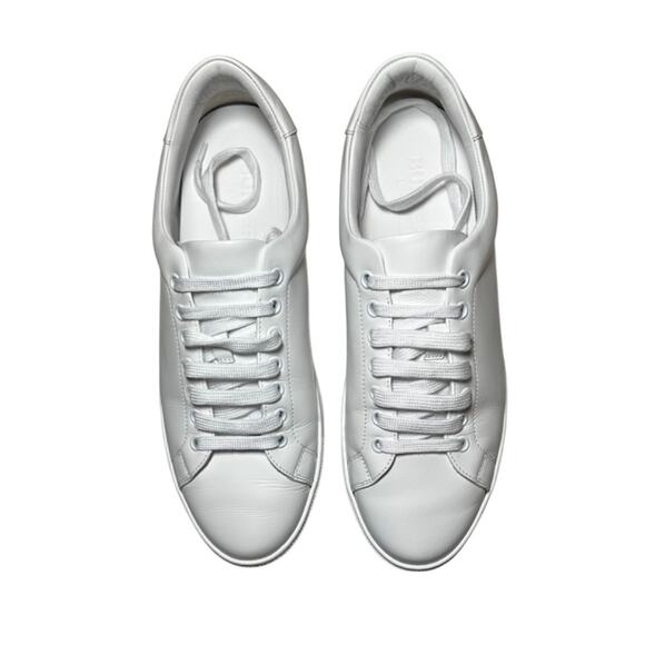 Burberry Men's White Leather Logo Low Top Designer Sneakers Shoes Size 41.5 - Picture 5 of 10